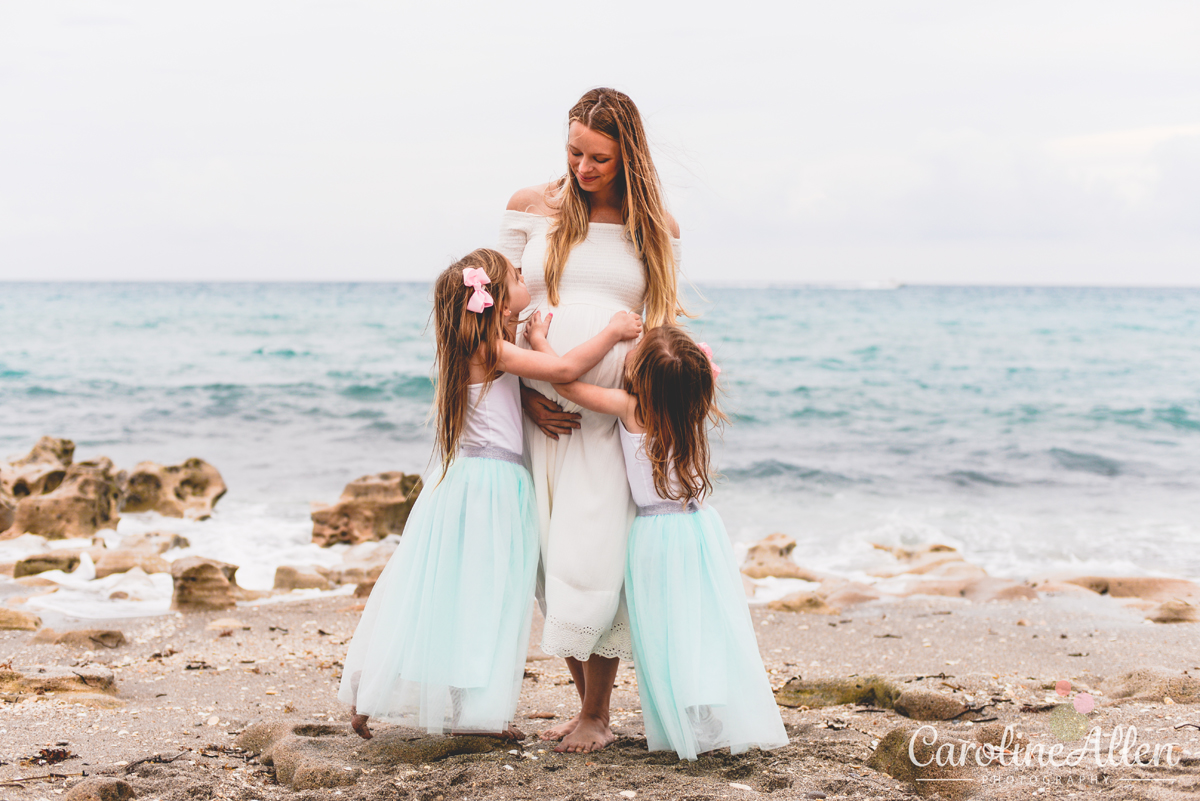 family, hugs, beach, blue