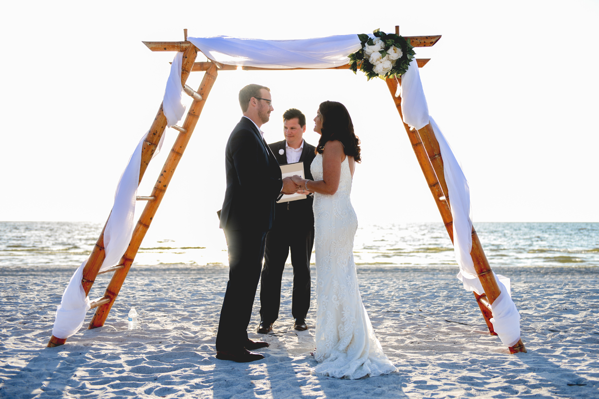 bride, groom, wedding, beach, vows