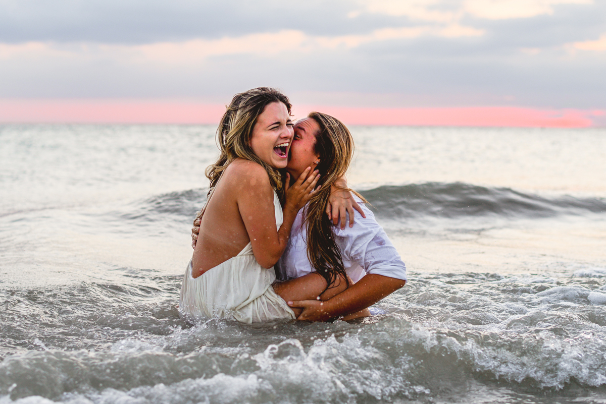 ocean, portrait, swimming, water, wet, laughing