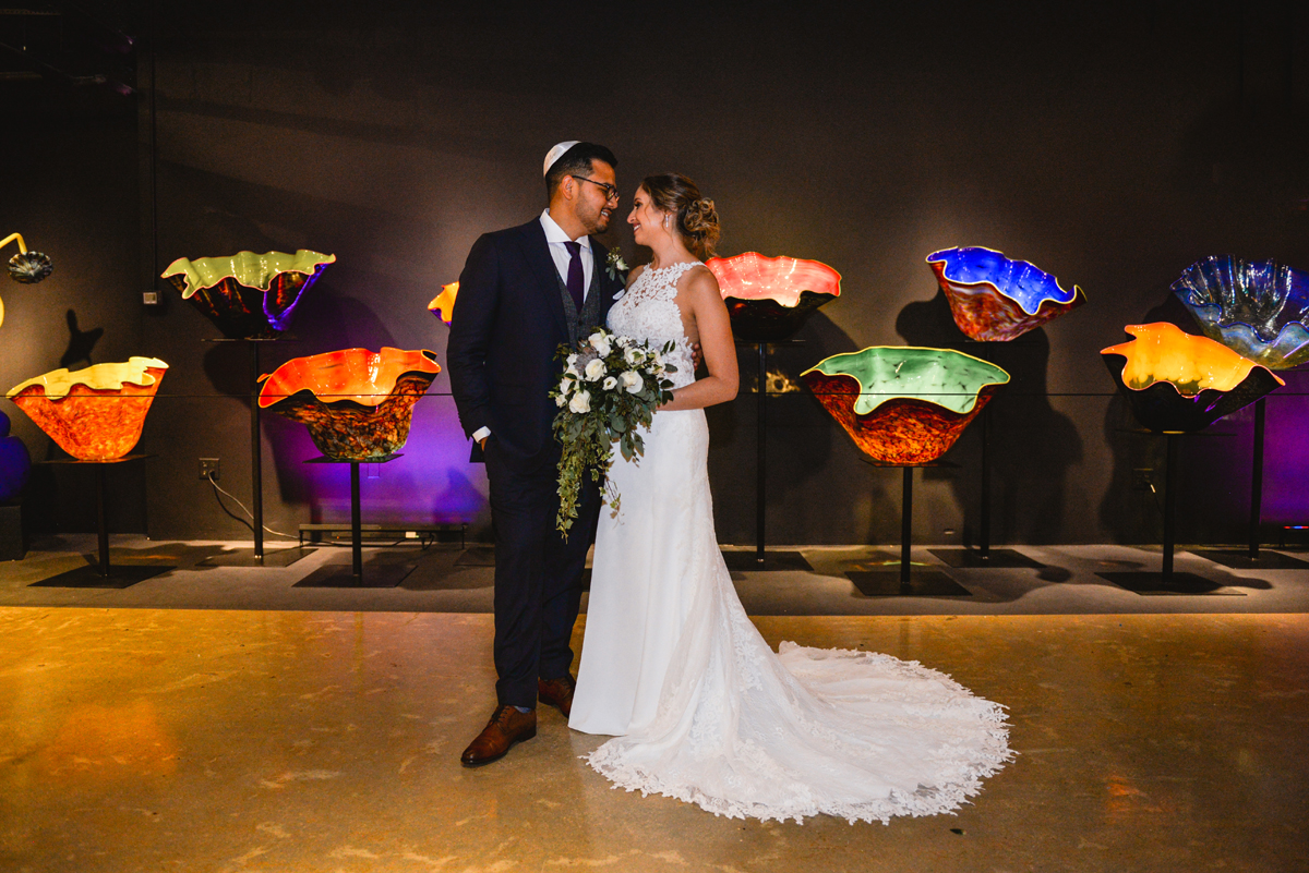bride, groom, gallery, wedding, museum 