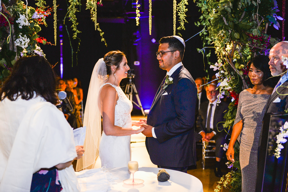 bride, groom, wedding, holding hands