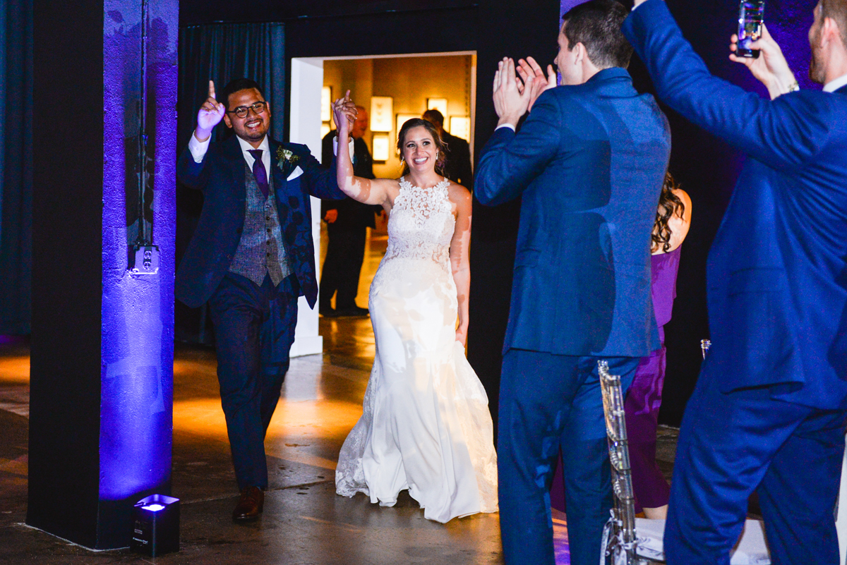 bride, groom, reception, entrance