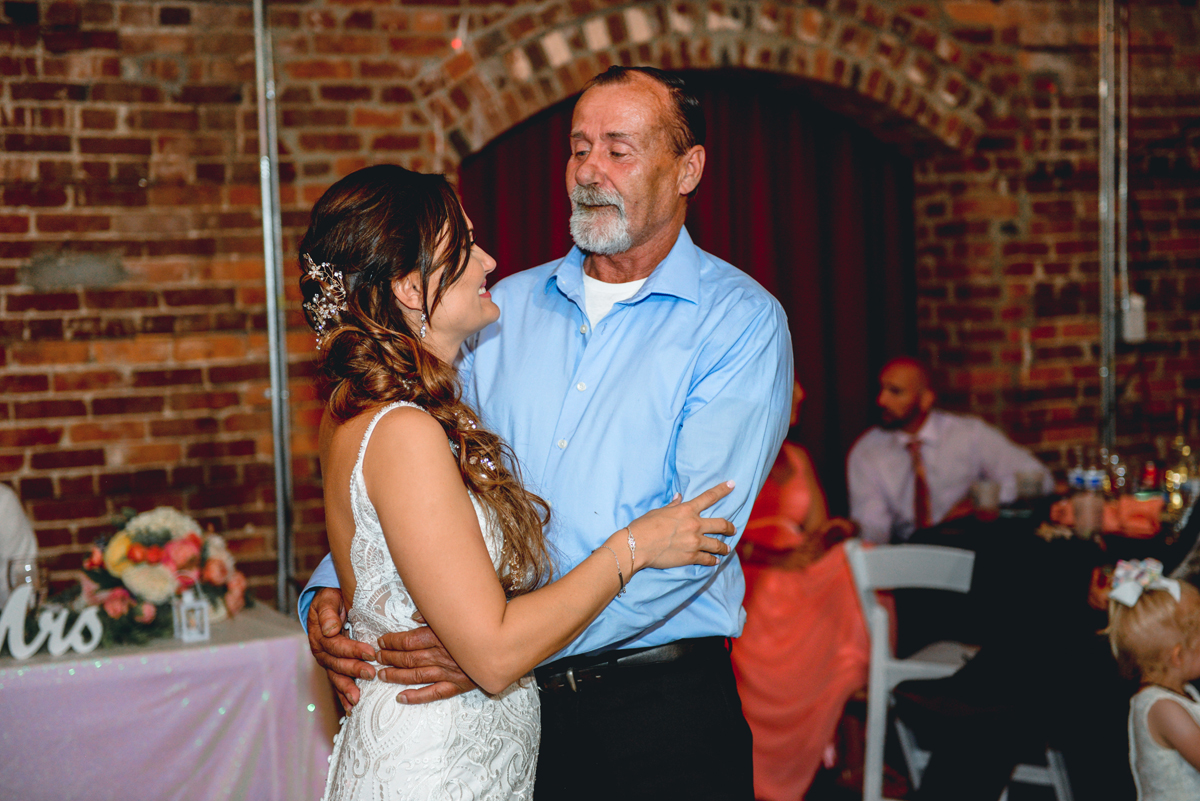 bride, father, dancing, wedding