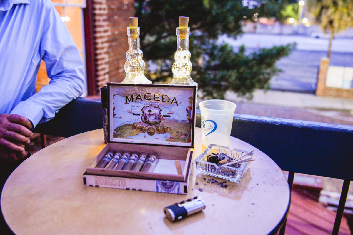 cigars, lighter, table, reception