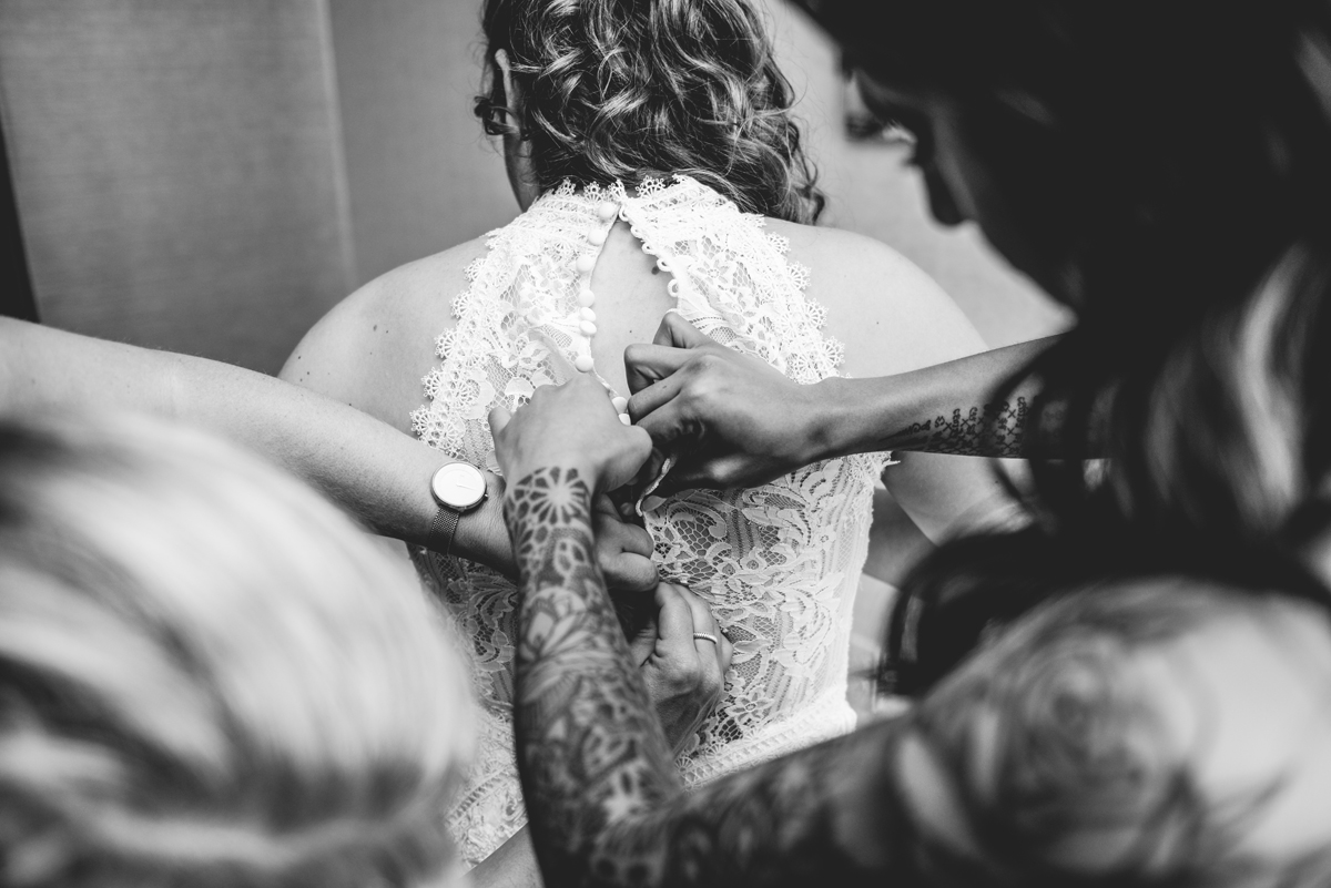 black and white, tattoo, wedding dress, lace, detail 