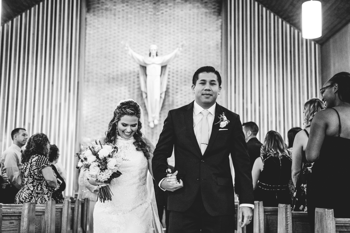 church, wedding, portrait, husband, wife