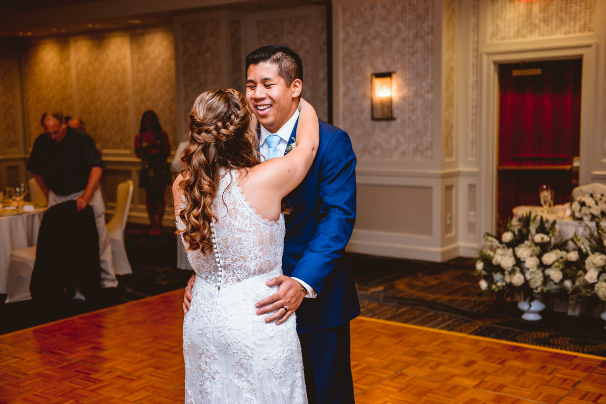 bride, groom, first dance