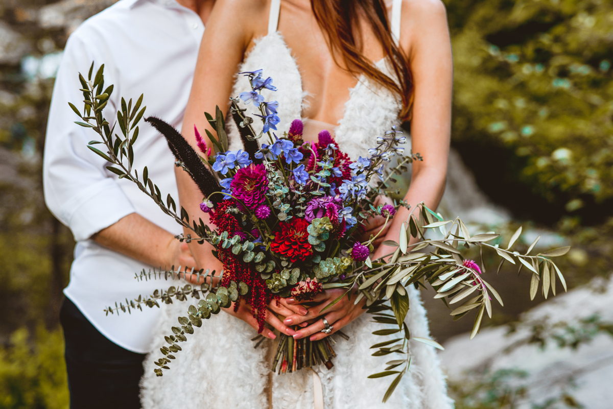 flowers, wedding, bouquet, detail, wild flowers
